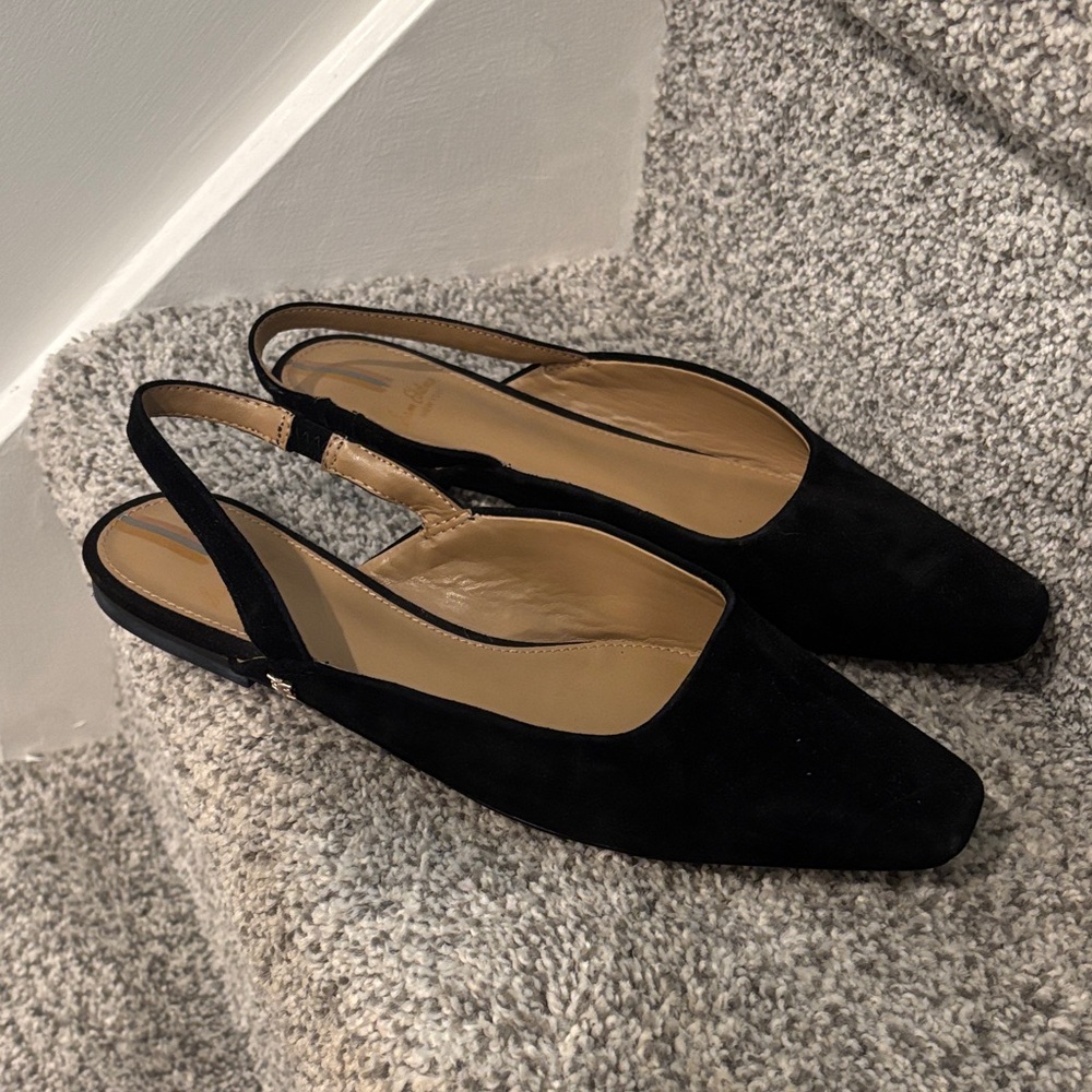 Sam Edelman Black Slingback Flats